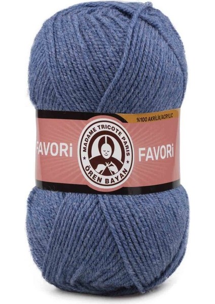 Ören Bayan Favori Örgü İpi - Mavi - 1 Adet - ( Renk Kodu : 138 )