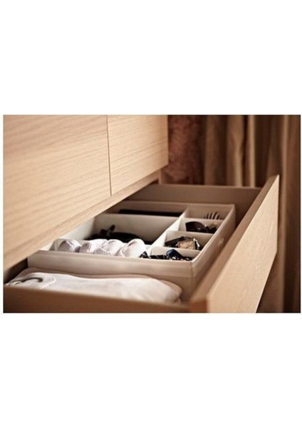 Skubb Bölmeli Kutu Gardırop Şifonyer Düzenleyici Beyaz 44X34X11 cm modelleri