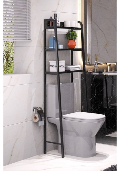 Wc Arkası Klozet Rafı Klozet Üstü Raf ve Organizatör Havluluk Banyo Düzenliyici