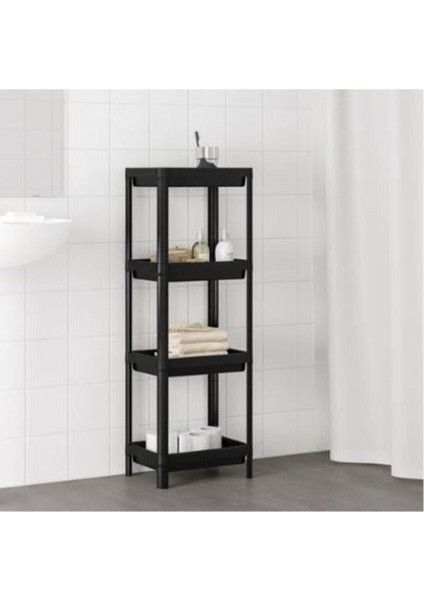 Ikea Vesken 3 Bölmeli Banyo Mutfak Raf Ünitesi 36X23X100 cm