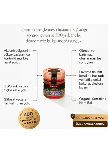 Organik Lavanta Balı 300G