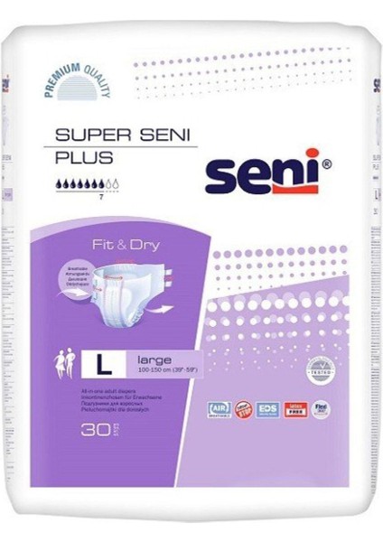 Superseniplus Süper Seni Plus Bel Bantlı Large 30 'Lu