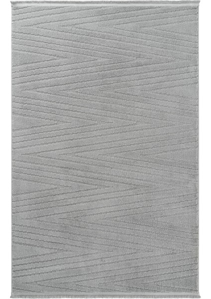 Newyork 3107 Gri Yumuşak Tuşeli Halı Kilim Salon Koridor Kesme Yolluk Dokuma Makine Halısı