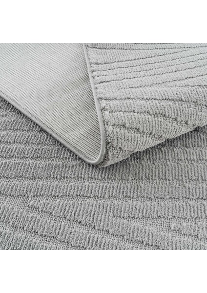 Newyork 3107 Gri Yumuşak Tuşeli Halı Kilim Salon Koridor Kesme Yolluk Dokuma Makine Halısı