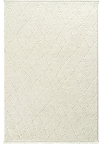 Newyork 3109 Krem Yumuşak Tuşeli Halı Kilim Salon Koridor Kesme Yolluk Dokuma Makine Halısı