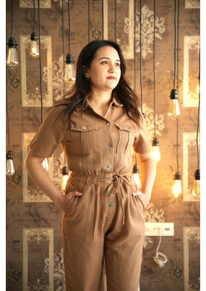 Beli Lastikli Gabardin Tulum