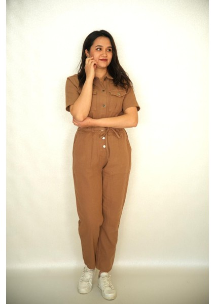 Beli Lastikli Gabardin Tulum
