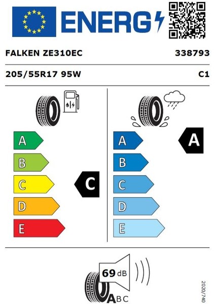 205/55 R17 95W Xl Ziex Ecorun Ze310 Oto Yaz Lastiği ( Üretim Yılı: 2024 )