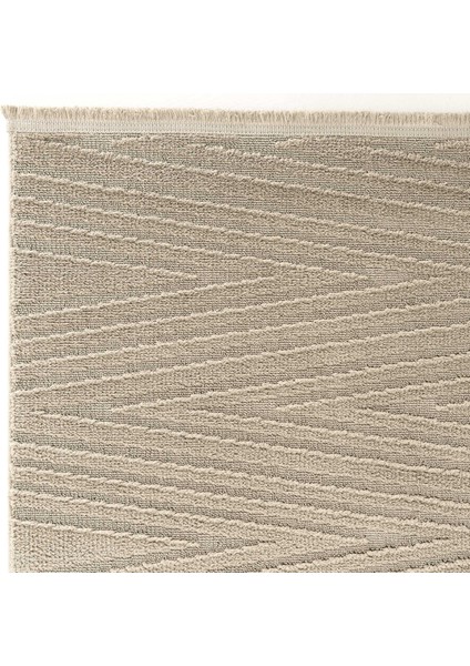 Newyork 3106 Vizon Yumuşak Tuşeli Halı Kilim Salon Koridor Kesme Yolluk Dokuma Makine Halısı