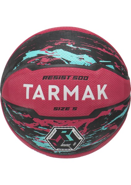 Çocuk Basketbol Topu R500 - 5 Numara - Pembe Siyah