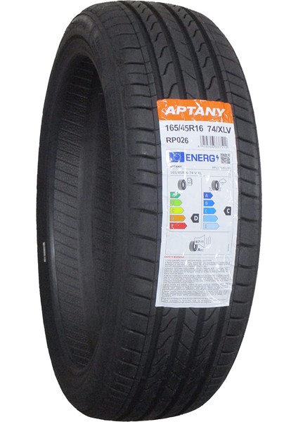 165/45 R16 74V Xl Rp026 Oto Yaz Lastiği (Üretim Yılı: 2023 )