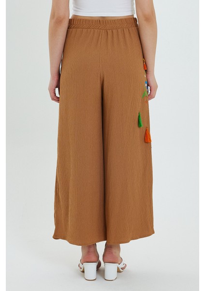 Kadın Yanı Nakışlı Örme Pantolon RD24YB110913 modelleri