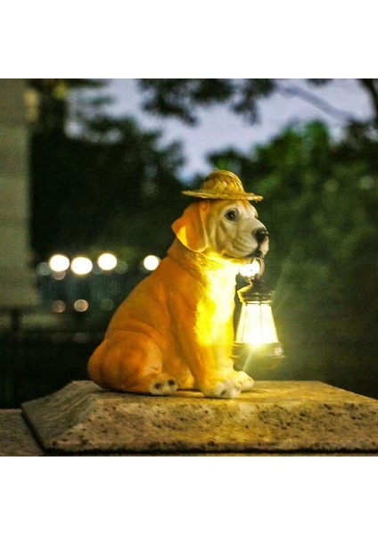 Al Green Al Yeşil Sevimli Köpek Solar Bahçe Işığı TY004 (Yurt Dışından)