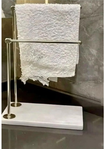 Mermer Askılı Havluluk Rulo Havluluk Seti