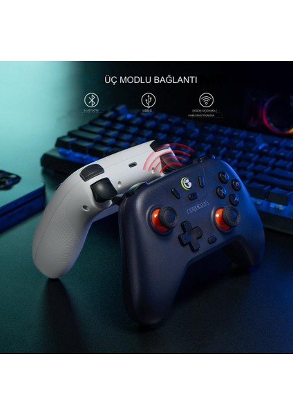 Gamesir Nova Lite T4N Kablosuz Şarjlı Oyun Kolu Bilgisayar Pc Android Ios Uyumlu Bluetooth Gamepad Joystick