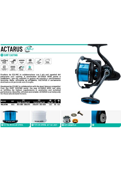 Actarus 8000 Surf Olta Makinesi fiyatları