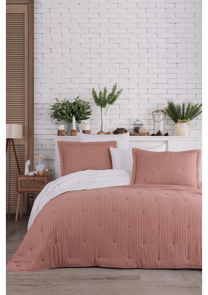 Soft Dreams Tek Kişilik Natural Yatak Örtüsü Kiremit fiyatları