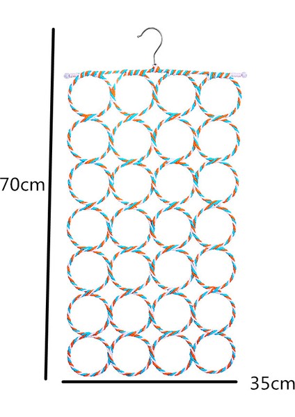 Yaratıcı Ev Dokuma Rattan Eşarp Tutacağı (Yurt Dışından)