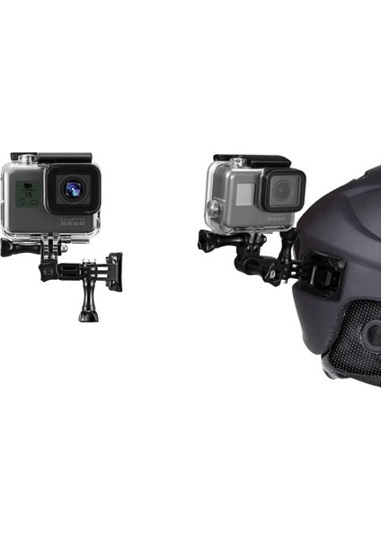 Sjcam, Xiaomi Yi, Eken, Soocoo, Gopro Uyumlu Kask Bağlantı Seti