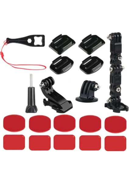 Tüm Aksiyon Kameralara Uyumlu Evrensel Aksesuar Seti 19 Parça
