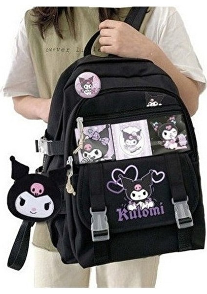 Brighter Kawaii Sanrio Kuromi Tasarımlı U Okul Sırt Çantası (Yurt Dışından)