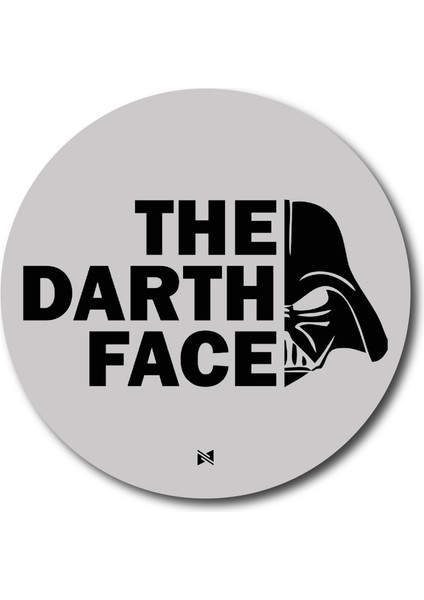 The Darth Face Star Wars - 10X10 cm Mıknatıslı Evrensel Tak Çıkar Dekoratif Aksesuar