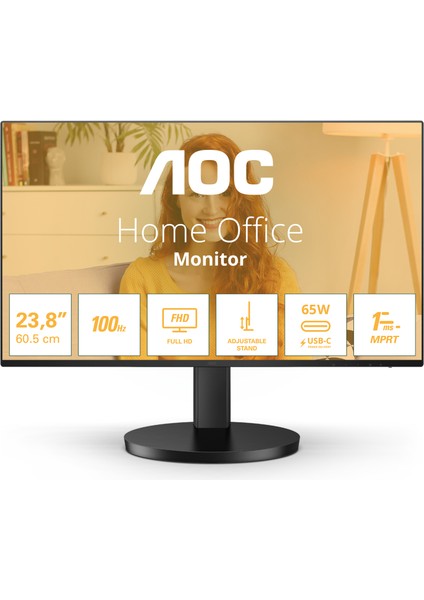 27B3CF2 27" 100Hz 1ms 65W USB-C Yükseklik Ayarlı IPS Ofis Monitörü