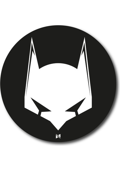 Batman Siyah - 10X10 cm Mıknatıslı Evrensel Tak Çıkar Dekoratif Aksesuar