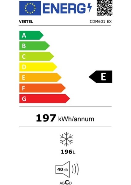 CDM601 Ex Çekmeceli Dikey Derin Dondurucu