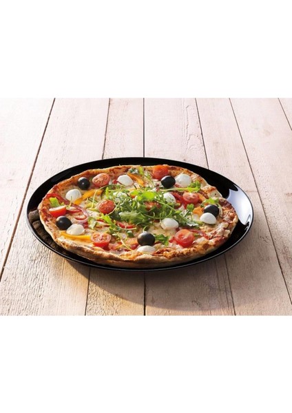 Luminarc Friends Time Pizza Tabağı Siyah 32 cm