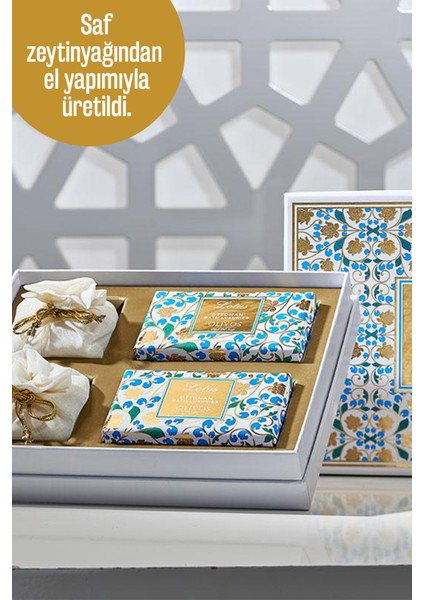 Parfüm Seri Lotus Osmanlı Kokulu Zeytinyağlı Katı Sabun Hediye Paketi 2 Adet 250 gr 2 Adet 100 gr modelleri