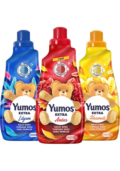 Amber 1Adet Yumoş Lilyum 1Adet Yumoş Hanımeli 1Adet 1440 ml Yumoş’un En Sevdiğiniz Kokuları fiyatları