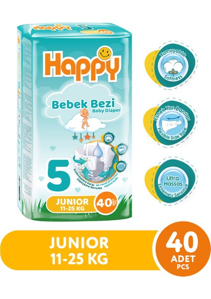 Bebek Bezi Junior 5 No 40 Lı