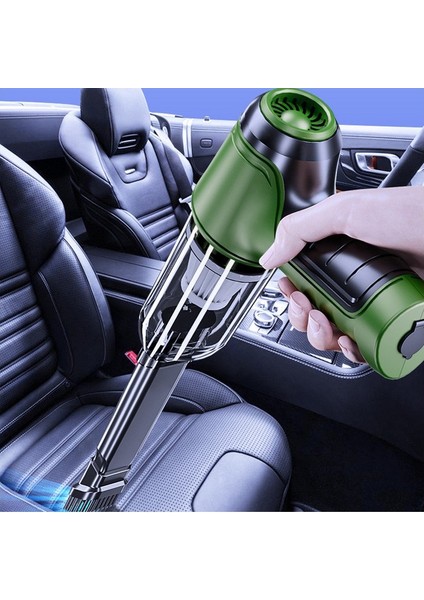 Ally 9000PA Güçlü Emiş Üfleme Özellikli Ev ve Araç Kablosuz Şarjlı El Süpürgesi 5000MAH (Yurt Dışından)