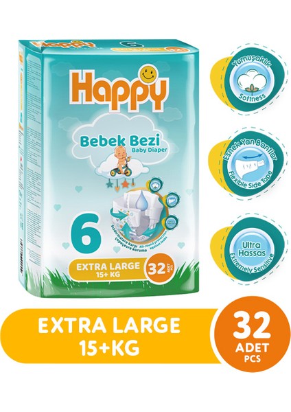 Bebek Bezi Extra Large 6 No 32 Li