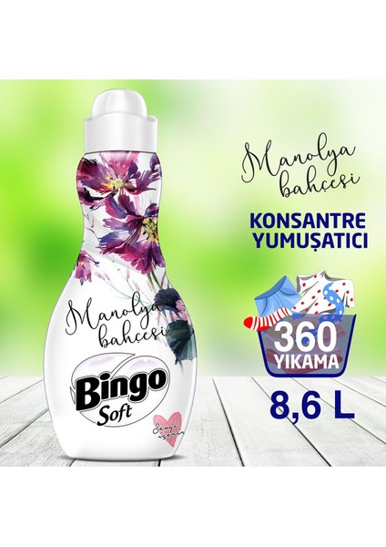 Soft Konsantre Çamaşır Yumuşatıcısı Manolya Bahçesi 1440 ml Ekonomi Paketi 6'lı