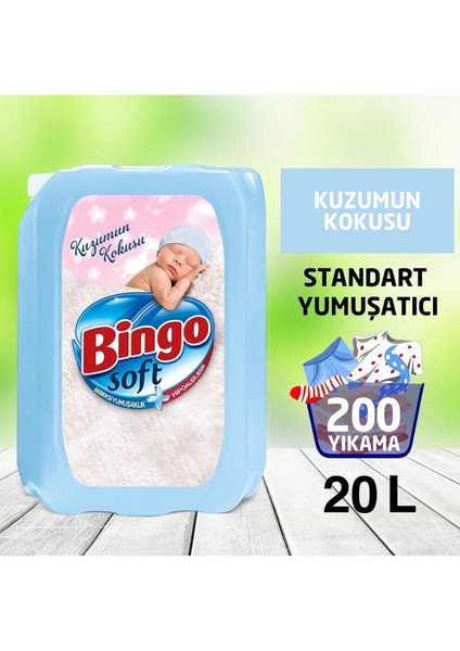 Soft Kuzumun Kokusu Çamaşır Yumuşatıcısı 5 Lt x 4 Adet