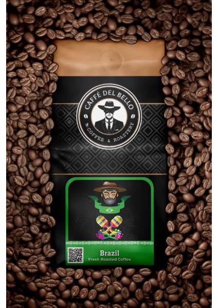 Caffe Del Bello Brezilya Espresso Kahve 1 kg (Çekirdek Veya Öğütülmüş)