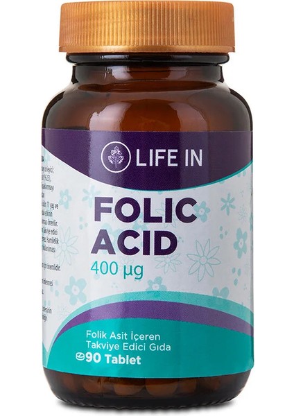 Life In Folik Asit 90 Tablet