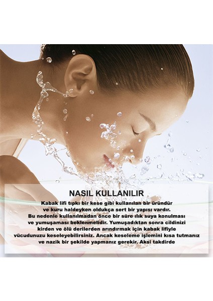 Doğal Kabak Lifi - Yüz Vücut Kesesi - Peeling Selülit Kabak Lifli Kese fırsatları