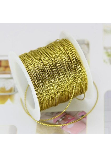 A-Gold Style Kırmızı Altın Dize Kordon Marka Takı Bilezik Sicim Halat Etiketi Püskül Yapımı El Sanatları Düğün Için Hediye Konu 20 M Halat (Yurt Dışından) fiyatları