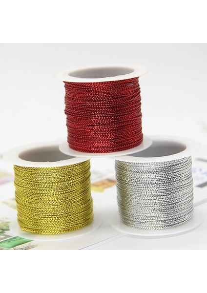 A-Gold Style Kırmızı Altın Dize Kordon Marka Takı Bilezik Sicim Halat Etiketi Püskül Yapımı El Sanatları Düğün Için Hediye Konu 20 M Halat (Yurt Dışından) indirimleri