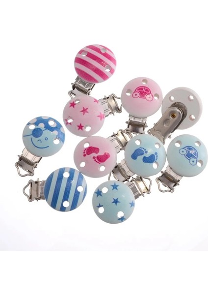 No.11 Stili 5 Adet Dıy Aksesuarları Emzik Klipsi Çeşitli Şeker Renkli Klip Bebek Emzik Zinciri Aksesuarları Ahşap Klip (Yurt Dışından) fırsatları