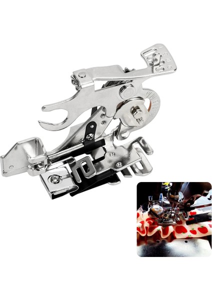 B Tipi Stili Nıceyard 1 Parça Ev Fırfır Baskı Ayağı Düşük Saplı Pileli Baskı Ayağı Dıy Giyim Eki Dikiş Makinesi Aksesuarları (Yurt Dışından) fiyatları