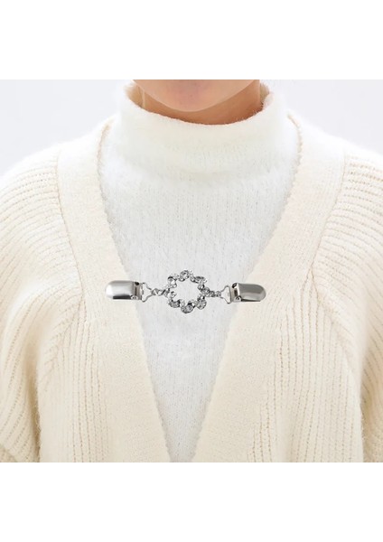 No.5 Tarzı Çiçek Gömlek Yaka Klipsi Hırka Tutucu Kazak Şal Klipsi Ördek Ağızlı Giyim Ewing Jartiyer Klipleri (Yurt Dışından) modelleri