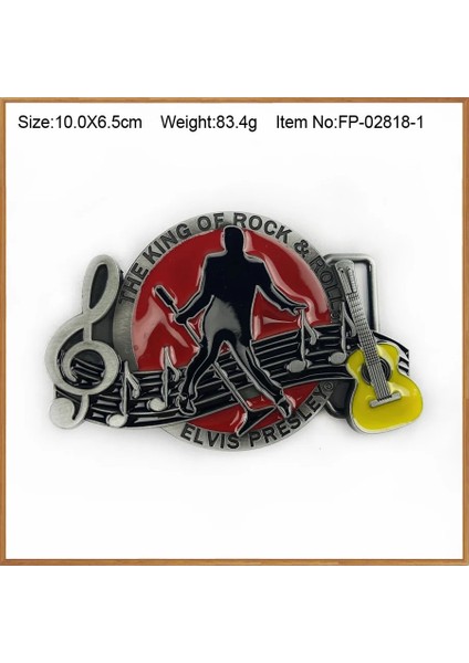 FP-02818-1 Stili Toka Kulübü Çinko Alaşımı Retro Judas Prıest Müzik Kemer Tokası Fp 4 cm Genişlik Kemer Için El Yapımı Değer Hediye (Yurt Dışından)