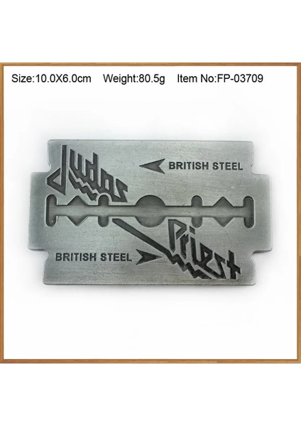 FP-02818-1 Stili Toka Kulübü Çinko Alaşımı Retro Judas Prıest Müzik Kemer Tokası Fp 4 cm Genişlik Kemer Için El Yapımı Değer Hediye (Yurt Dışından) fiyatları