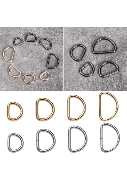 Altın Tarzı 25 mm Et Çok Amaçlı Yarım Daire Çinko Alaşımlı D-Şekilli Yüzükler Metal Toka Klipsleri Köpek Tasmaları Bagaj Bağlama Tokası Dıy Aksesuar (Yurt Dışından) fırsatları