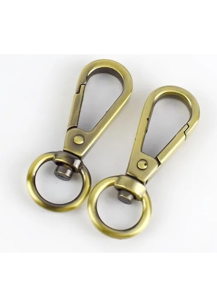 Pirinç Tarzı 10X38MM-30 Adet Meetee Adet mm Metal Çanta Toka Istakoz Döner Tetik Klipsli Kanca Çanta Askı Anahtarlık Dıy Dikiş Aksesuarları (Yurt Dışından)