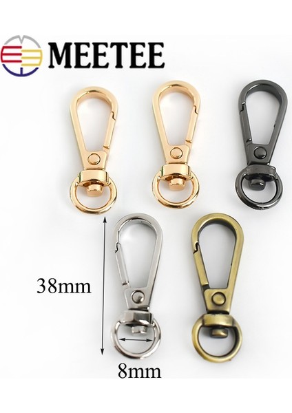 Pirinç Tarzı 10X38MM-30 Adet Meetee Adet mm Metal Çanta Toka Istakoz Döner Tetik Klipsli Kanca Çanta Askı Anahtarlık Dıy Dikiş Aksesuarları (Yurt Dışından) indirimleri